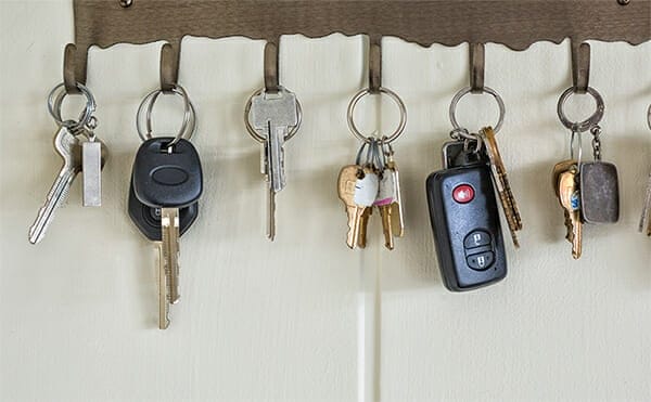 Car keys at home