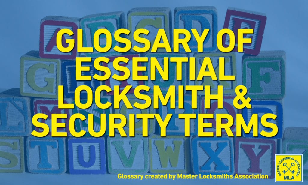 Locksmith Terminology and Security Terms Image