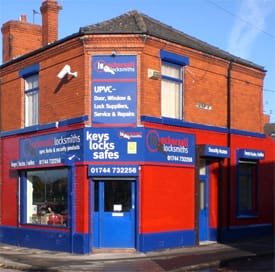 J Eckersall Locksmith Retail Shop in St Helens