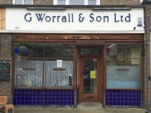 G Worall and Son Locksmith Shop in Southwark London