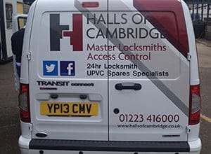 Halls of Cambridge Emergency Locksmith Van