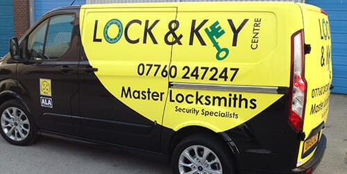 Lock and Key Centre Locksmith van image