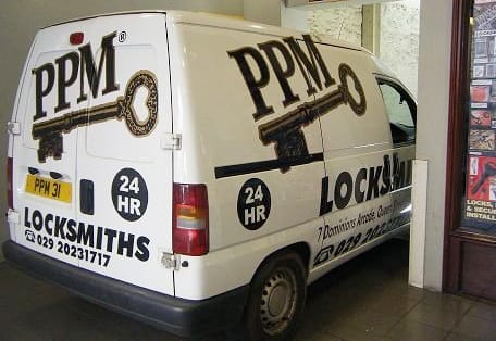 PPM Locksmiths in Cardiff Van