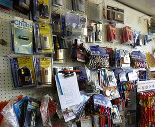 Padlocks in shop