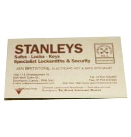 Stanleys Locksmith Logo