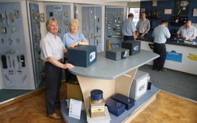 Inside W G Pollard Chesterfield Locksmith Shop