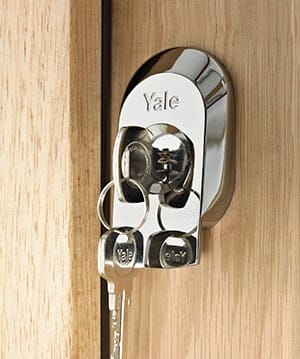 Yale door lock fitted