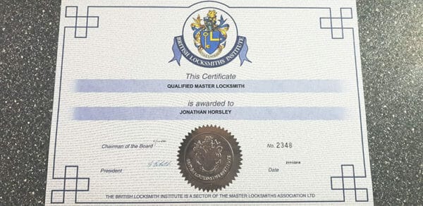 BLI-Certificate-Master-Locksmith