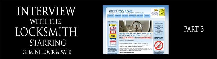 Interview with the locksmith part 3 banner