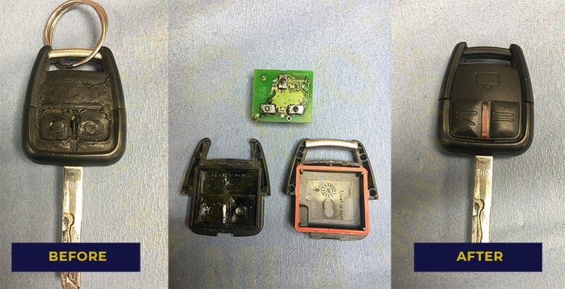 Remote Car Key Fob Repaired