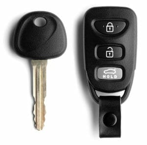 Car key with remote fob
