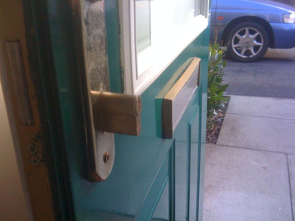 Euro Cylinder fitted incorrectly on front door
