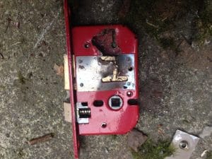 Image of destroyed lock