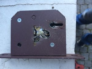 Image of damaged lock