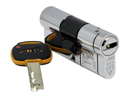 ABS SS312 3 Star Euro Lock Cylinder with key
