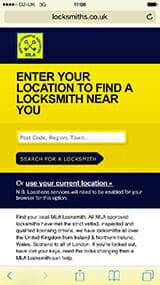 Enter your location to find a locksmith image