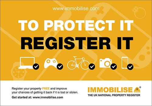 Immobilise Protector Register it Logo