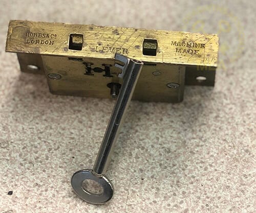 Key made for vintage lock