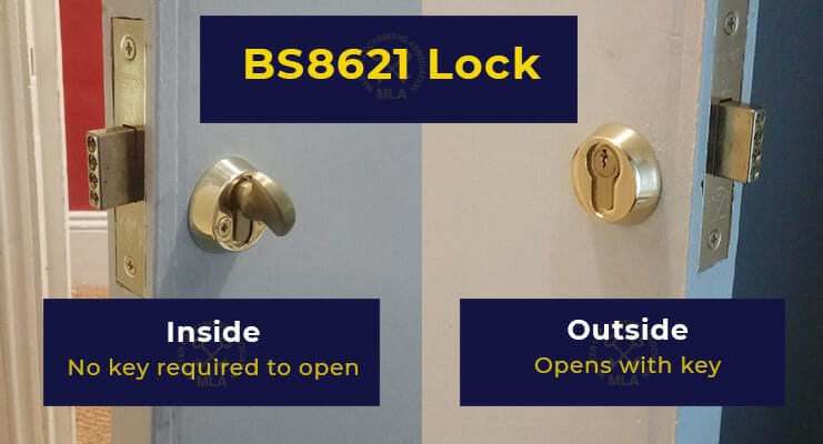 BS8621 Lock with Thumbturn