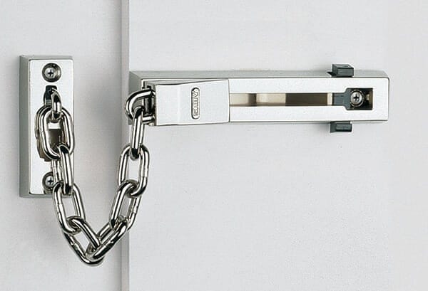 A Door Chain fitted to door
