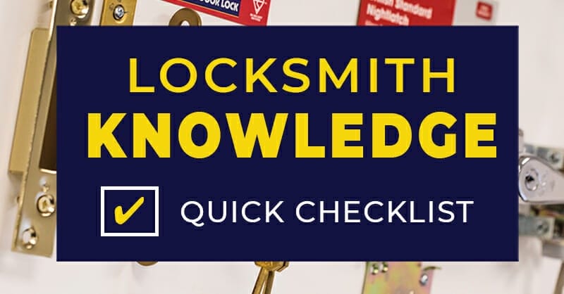 Locksmith-Knowledge-Checklist