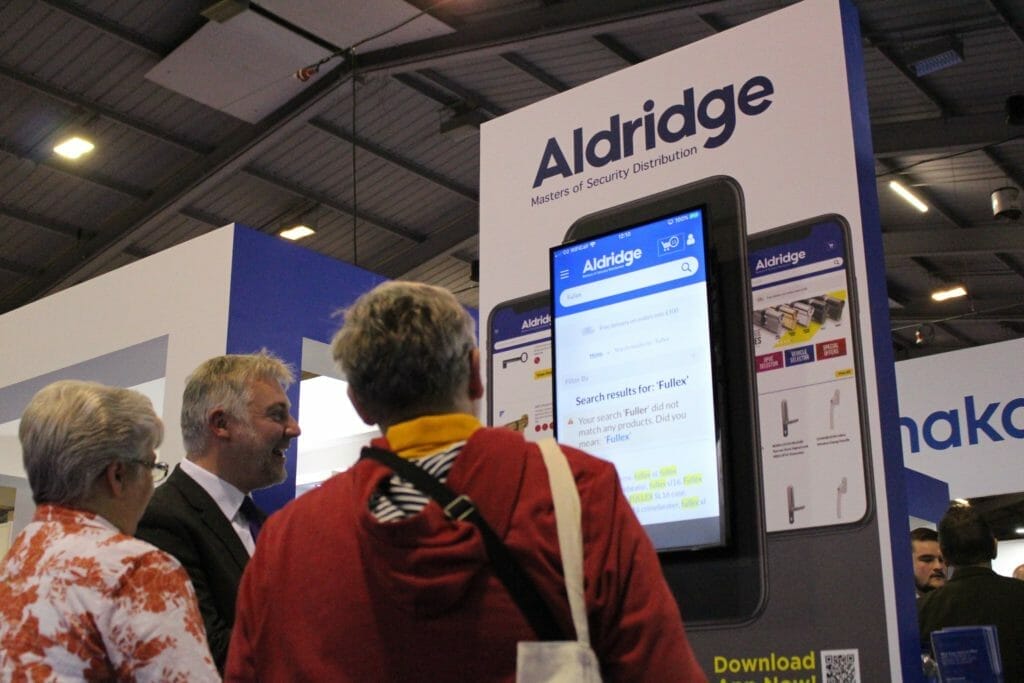 Aldridge Security Stand at MLA Expo Close up