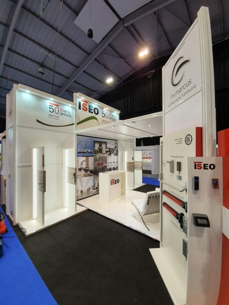 M Marcus ISEO Stand at MLA EXpo 2019 - Inside view entire