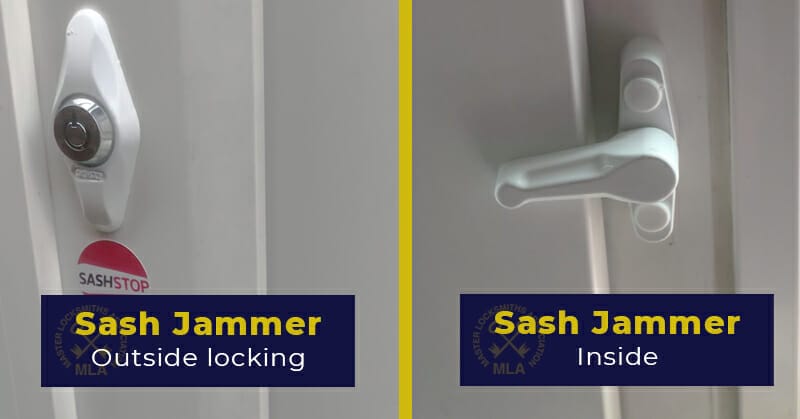 uPVC Door Security - Sash Jammer fitted