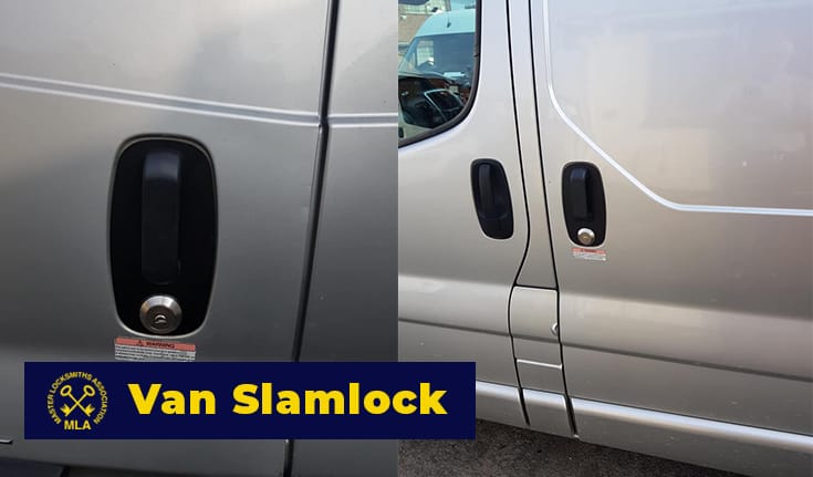 Van Slamlock fitted to Side Door on Van