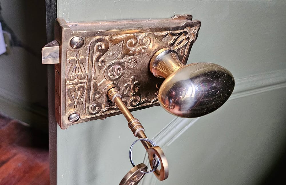 Antique Heritage Door Lock Repaired and Restored