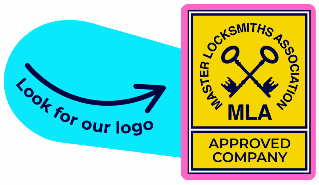Look out for our Logo - Find a MLA Approved Locksmith Company Near Me