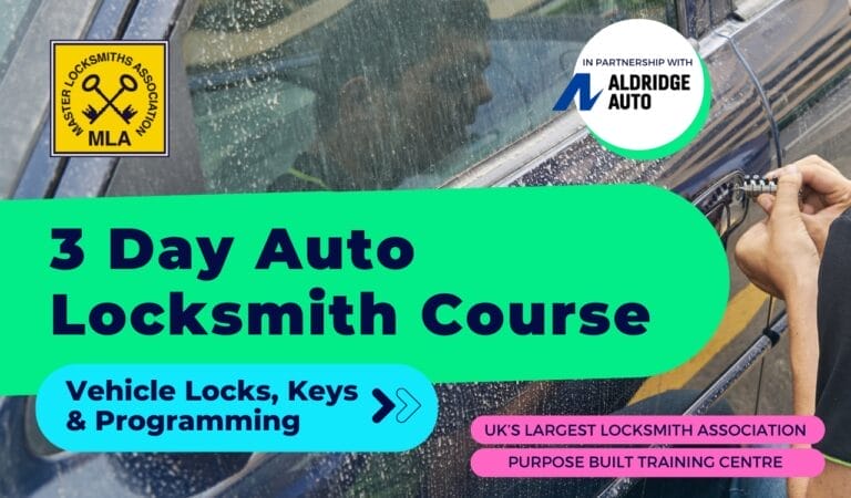 Auto Locksmith Training Courses - 1 or 3 Day Beginners Courses